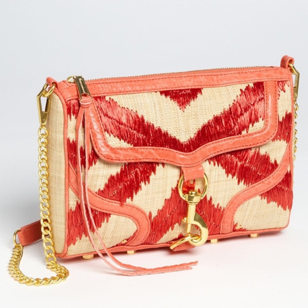 Rebecca Minkoff MAC straw res crossbody bag